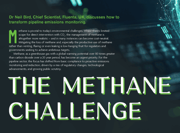 Fluenta talks Methane in World Pipelines Magazine